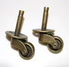 4 stks Oude Brons Alloy Universal Schroef Rod Casters Europese Stijl Meubels Sofa Wiel Poelie -High: 69mm