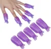 Hela akryl nagelkonst blötlägg av klipp cap -setplastisk uv gel nagel decierer polsk smart remover wrap manicure verktyg kit 10pcs5232048