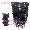 Brazilian Virgin Hair Clip In Hair Extensions Deep Wave Curly 70120g Full Head 7 Pieces One Set4153648