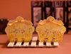 Лазерная срезанная свадьба одобрения ящики золота / белая свадьба конфеты вечеринка свадебные услуги и подарки коробки для гостей оптом-50 шт.