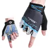 2017 Utmärkt Unisex Half Finger Cykling Handskar Nylon Road / MTB Bike Gloves Andningsbara Anti-Shock Sports Cykelhandskar Guantes Ciclismo