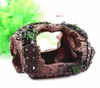 Unique Design Vivid Colors Home Resin Aquarium Fish Tank Decoration Artificial Broken Barrel Cave Ornament Cask free shipping