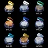 Wholesale-Beau Gel 1g/Box Glitter Shinning Gold Sliver Powder Mirror With Brushes For Nail Rianbow Polish Pigment