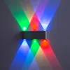 Led bedside wall lamp indoor bedroom creative hotel aisle ktv living room up and down luminous multi-color choice