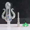 Versión 5.0 NC Set Octopus Design 14mm 19mm NC Kit con clavo de titanio mini Tubos de agua de vidrio Bong