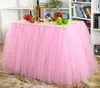 TUTU Table Skirt Tulle Tableware for Wedding Decor Birthday Baby Shower Party Tulle Table Skirt fast delivery WQ19239w