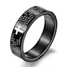 Zegen! Bijbel tekst herstellen oude manieren Cross black heren titanium stalen ring Lord of the Rings Boyfriend verjaardagscadeau