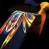 Q20 Pattern Orange Yellow Blue Navy Mens Ties Necktie 100% Silk Printing Handmade New