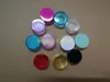 500pcs / mycket snabb frakt 2g Rensa burk 2ml plastförpackning Sample Cream Pot, Nail Art Glitter Powder Case Tom box