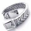cool mens silver bracelets jewelry heavy wide 316l stainless steel bracelet men biker chain bracelet NB19315N