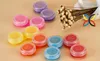 500sets/lot Colourful Contact Lens Box Holder Container Case Soak Soaking Storage Eye Care Kit Double Case Lens Cases Free DHL shipping