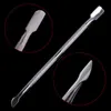 Nowy Wysokiej Jakości Nail Art Ze Stali Nierdzewnej Essential Cuticle 2 Way Spoon Pusher Pedicure Manicure Prezent