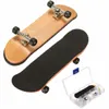 Groothandel-100mmx28mmx15mm esdoorn houten toets mini vingerborden sport skateboard zwarte lagers wielen kinderen game gift