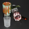 Tigela de fumar colorida para cachimbos de água Bong 14,4 mm 18,8 mm bonito conjunto masculino Tigela de vidro HEADY alta tubos de borosilicato Acessórios