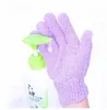gant de bain exfoliant nettoyage du corps cinq doigts accessoires de salle de bain accessoires de bain en nylon produits brosses de bain éponges