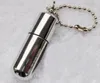 pill case shape lighter Mini Smooth Polished Mirror Metal Lighter Oil Cigarette Smoking Cigar Flint Kerosene Lighter