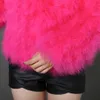 2017 Warm Bridal Jackets Ostrich Hair S2XL 12 Colors FuchsiaBlackGrayBurgundyRoyal BluePink Long Sleeves Bridal Jackets Wome3601118