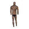 High quality black 35mm camouflage professional separated diving wetsuit men039s Spearfiishing suits Surf diving equipment9897252