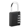 Black 4 Dials Resettable Combination Password Lock Safe Door Locker Pad Lock Padlock For Travel Luggage Suitcase hot search