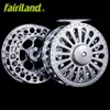 7/8 100mm 3BB Metalen Vliegvisserij Reel Combo Fly Reel Set van Bar-Stock Aluminium W / Incoming Click Ice Fishing Wheel Fishing Accessoire