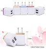 Chargeur mural en métal double chargeur de voyage US EU Plug Universal Home Adaptateur secteur 2 ports pour iPhone XS Plus X 8 7 Samsung Galaxy Note 9