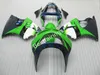 Kit carenatura di alta qualità a prezzo inferiore per Kawasaki Ninja ZX6R 98 99 set carenature carrozzeria verde blu intenso ZX6R 1998 1999 ET34