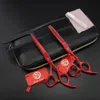 Wholesale- 5.5"/6.0"Purple-Dragon Professional Hair Scissors set ,Cutting & Thinning scissors barber shears S396