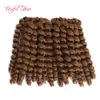 8 Inch Wand Curl Bouncy Twist Crochet Hair Extensions, Syntetyczne oplatanie Włosy Ombre Szydełkowe oplatanie Włosy dla Marley Women