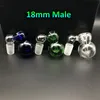 Verre Cendrier Bol Mâle Femelle 10mm 14mm 18mm Mini Cendrier Avec Bubbler Et Calebasse Bols Pièce Pour Bong Dab Rig