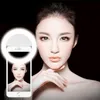 RK12 Anello luminoso ricaricabile per selfie con fotocamera a LED Fotografia Flash Light Up Anello luminoso per selfie con cavo USB universale per tutti i telefoni