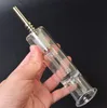 Tytanowy paznokci kwarcowy paznokci 14mm mini szklane szklane bongs rig olejowy nektarowy kolektor mini szklany bong