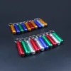 Metal Box Case Bottle Holder Keychains Aluminum Bottle Holder Container Mixed Color Free Shipping Hot Sale