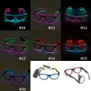 Led Party Lighting Glasses Fashion El Two-Color Glowing Glasses Xmas Birthday Halloween Neon Party Bar Costume Decor Supplies WX-G13