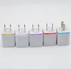 Metal Home Charger US EU Plug Dual USB 2.1A AC Power Adapter Wall Charger 2 Ports