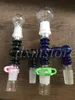 glass bong oil rigs glass pipe 90 degree angle Reclaim Ash Catcher 14mm 18mm Glass Adapter With Keck Clip for hookah water pipe