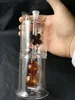 Jordgubbsglaskah ---- Oljeplattformar Vattenrör Tjock Pyrex Mini Heady Liquid Sci Vattenrör, Färg Slumpmässig Leverans