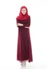 Robes Robe musulmane pour femmes manches longues robe maxi plus taille vestiment