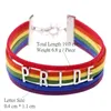 Großhandel-2016 Pulsera Gay Pride mehrfarbige „PRIDE“-Lederarmbänder Hot COLOR Schmuck Lesbenarmbänder für Männer und Frauenhalsbänder