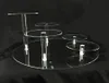 CD(137) Wedding acrylic cake tools display stand with 5 tiers different height tops