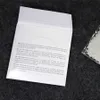 Platt svamp inuti vit papper låda europeisk stil för pandora ring örhängen hängsmycke dangle storlek 5x5x4cm