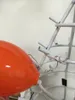 Oranje Aanpassen Blown Glass Kroonluchters en Hanglampen LED-verlichting Kroonluchter voor Hotel Grote Lobby Trap Decor