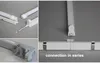 Gratis frakt 5ft separerad järnbas Genomskinlig lamphållare T8 TUBE LED Takarmaturer för butik / Supermarket / Fabrik / Hem