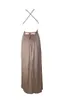 도매 무료 배송 여름 패션 섹시한 슬릿 홀터 스트랩 V 넥 드레스 긴 드레스 파티 드레스
