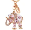 Colorful Cute Elephant Keychain Key Chain & Key Ring Holder Porte clef Gift Men Women Souvenirs Bag Pendant Car