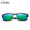 Carfia 5225 Gafas de sol polarizadas Marco de metal Resina Uv400 Gafas de sol para hombres Conducir con estuche gratis 58 mm 1NYC