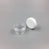 Frasco vazio de plástico 1ML/1G Amostra de cosmético Pote transparente Maquiagem acrílica Sombra para os lábios Bálsamo para os lábios Peça de arte para unhas Recipiente Garrafa com glitter Viagem