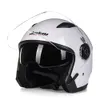 Helmet motorcycle open face capacete para motocicleta cascos para moto racing Jiekai motorcycle vintage helmets with dual lens