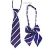 Stripe Neck tie bowknot sets 12 color bowtie Jacquard Lazy Necktie Pour étudiant paty Cadeaux de Noël gratuit tnt fedex