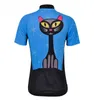 2024 Women Blue Cat Cycling Jersey 19D pad bike shorts set Ropa Ciclismo more Breathable Girl summer cycling wear