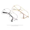 Hela Merry039S Fashion Men Titanium Eyeglasses Frames Men Titanium Eyeglasses Gold Shield Frame With Glasses 2 Color3867759